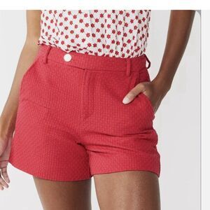 Draper James Red Textured Shorts